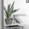 TULMERO Matte Flower Pot, Plastic Planter, Decorative Pot for Large
