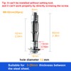 30 pcs Molly Bolts, Metal Drywall Anchors, Heavy Duty Zinc