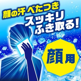 Hakugen Earth Ice Non Ultra Cold Face Wash Sheet, Mint Scent, Pack of 40 (20 Sheets x 2 Pieces)