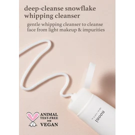 NOONI Snowflake Whipping Cleanser 150mL #for all skin types, 6.2 Ounce, Foaming facial cleanser, Magically silky cream, Foamy marshmallowy, Daily face wash cleanser, Face wash cream cleanser