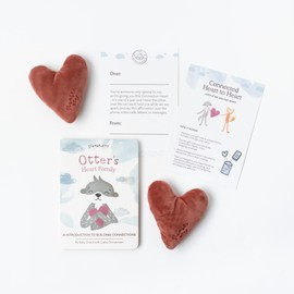Slumberkins Connected Heart to Heart Plush & Board Book Set - Supports Family Bonding Therapy - Social Emotional Learning Gifts for Babies & Toddlers, Ages 0+