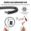 Casenly 2 x Cable Lock Combination Lock Steel Cable with