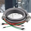 1/2Inch Power Whips Assembly, 8FT Nonmetallic Liquid Tight Flexible Conduit