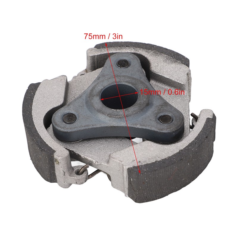 2 Pcs 3 Shoes Centrifugal Clutch Plate Improved Handling Metal
