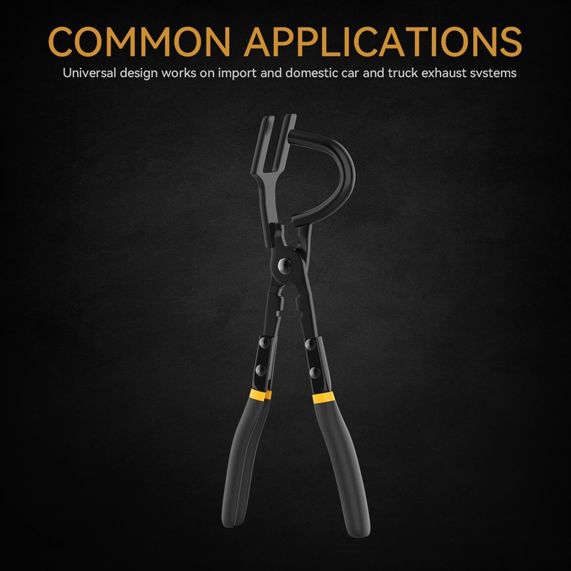 Renekton Heavy Duty Exhaust Hanger Removal Pliers, Separates Rubber Supports