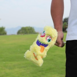 Aliennana Driver Cover for Fairway Wood Utility Hybrid Pin Type Waterproof Kawaii Design with Count Conversion Doug Golf Driver Cover for Fairway Wood Utility (Bullet)