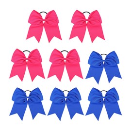 8 Pieces Bow Hair Rings, Children'S Headwear, Cute Hair Rings, Elastic Hair Rings, Hairstyle Accessories
