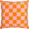 furn. Oranges Striped Outdoor Cushion Cover, 43 x 43 cm,