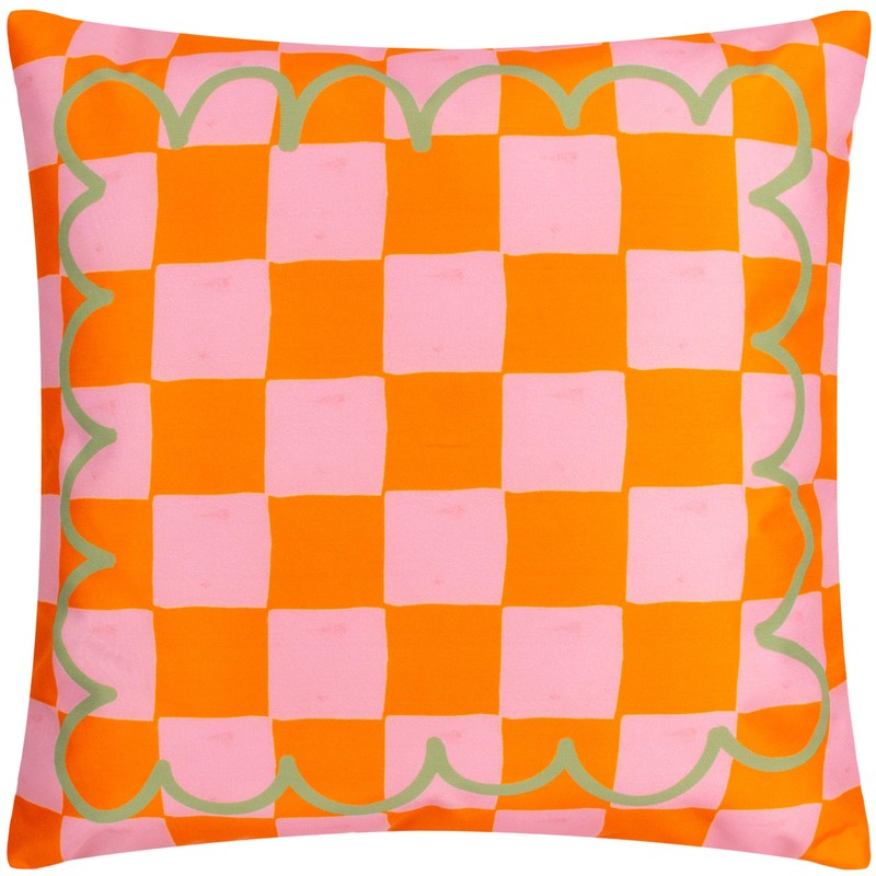 furn. Oranges Striped Outdoor Cushion Cover, 43 x 43 cm,