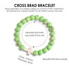 Christian Cross Bracelet for Women & Men - Natural Bead,