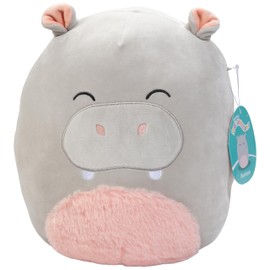 Squishmallows Harrison The Grey Hippo de 10 pulgadas, con licencia oficial de Kellytoy - Juguete de peluche de hipopótamo suave y blando coleccionable, añade a tu escuadrón, regalo para niños, niñas y niños, 10 pulgadas