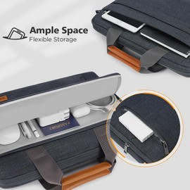 KIZUNA Laptop Bag 17 Inch Computer Shoulder Messenger Case Sleeve Briefcase For 17" IdeaPad 3i Gen7/LG gram 17/17.3" MSI 17/Dell G7/17.3" HP ProBook 470/Ideapad 700/DELL,Dark Grey