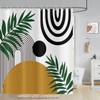 ASDCXZ Shower Curtain 180x200 cm Boho Style, Modern Abstract Art