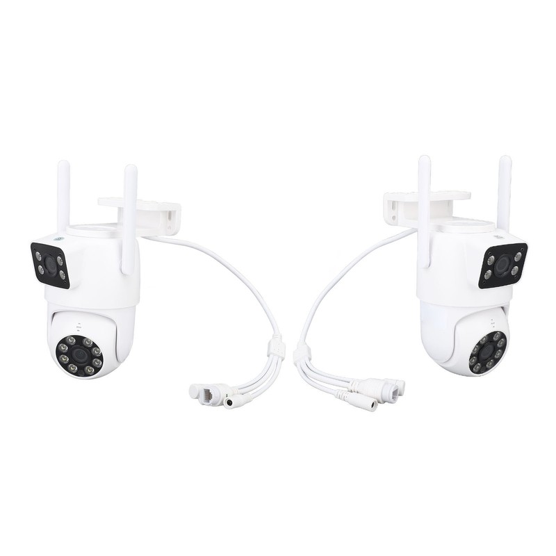 PTZ Security Camera WiFi Dual Lens 4MP Night Vision Motion