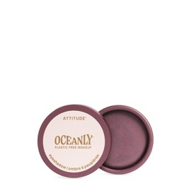 ATTITUDE Oceanly Eyeshadow, EWG Verified, Single Shimmer Cream Eyeshadow, Plastic-Free, Vegan Beauty and Makeup, Berry Bliss, 5 mL