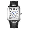 Men's Watch Leather Seiko Copy Watch: Square Dial Hand Wind