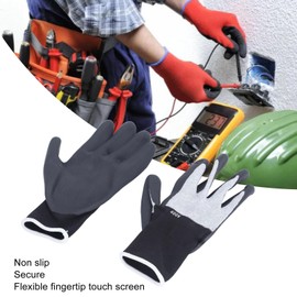 Jectse Insulated Electrician Gloves, 400V High Voltage Resistant Rubber Palm Non Slip L Size, Soft Breathable Aramid Fiber Material with Flame Retardant Work Gloves,Sensitive Touch Screen