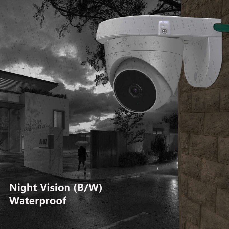 WiTi 5 Megapixel HD POE IP Camera Dome Metal for