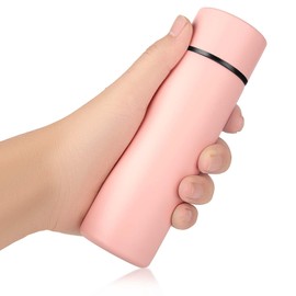 Stainless Steel Water Bottle, 150 ml Mini Coffee Thermos Bottle, Bottle for Hot Drinks, Portable Small Thermos Bottle, Drink Water Bottle, Insulated Cup, Drink, Water Bottle (Matte Pink)