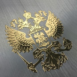 Eagle Emblem Styling Decal Sticker for Scratch Cover Sticker L Gold GD06073 100ea