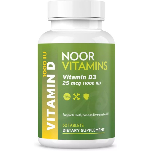 Halal Vitamin D, Halal Vitamin D3, 1000 IU Tablets, Supports