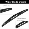 Ruolin Car Rear Wiper Black Replacement Rear Wiper Arm +