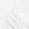 ROOEE Satin Silk Fitted Sheet with Pillowcase Set Breathable Soft