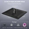 KINLIV 8 Inch Rain Shower Head Matte Black - All
