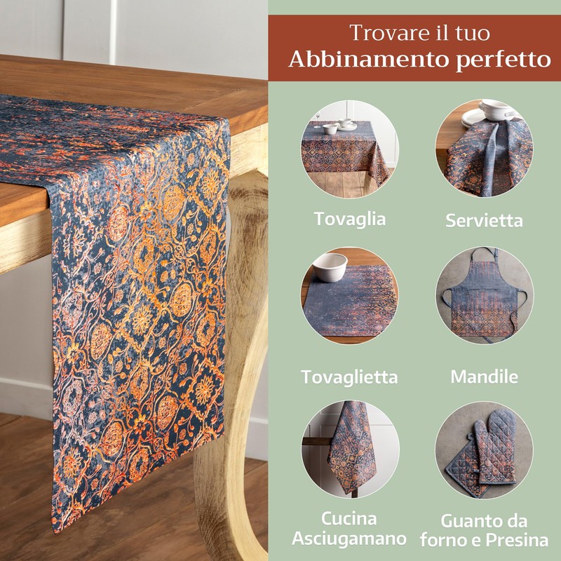 Maison d'Hermine Imperfection 100% Cotton Table Runner for Parties, Dinners,