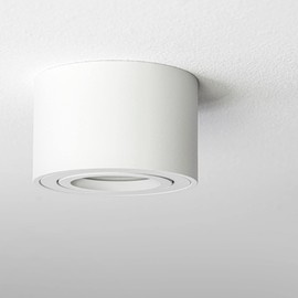 linovum Linovum 4 pieces SMOL downlight extra flat, swiveling in matt white? & round - surface-mounted light? 80 mm for LED modules