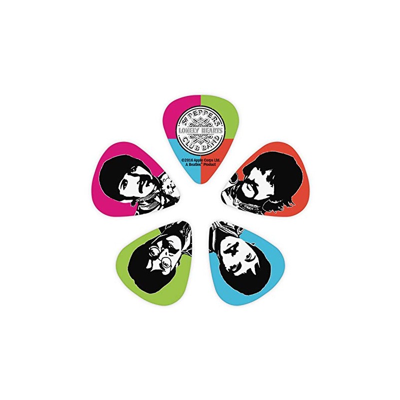 D'Addario Beatles Guitar Picks, Sgt. Pepper's 50th Anniversary, Heavy, Pack