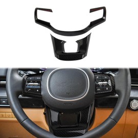 Korlot Carbon Fiber Style Steering Wheel Trim Accessories for 2022-2026 KIA Carnival for 2021-2025 KIA Sorento