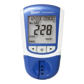 Medidor para Monitoreo de Lípidos, Triglicéridos, Colesterol Total, HDL, LDL y Factor de Riesgo Cardíaco (Sólo incluye el medidor) - Mission