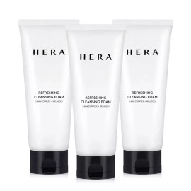 Hera 헤라 폼클렌징 리프레싱 160g 3개 멜라솔브 폼 리뉴얼 대용량 저자극 세안 폼클렌징 Hera Foam Cleansing Refreshing 160g 3pcs Melasolv Foam Renewal Large Capacity Low-Stimulus Face Wash