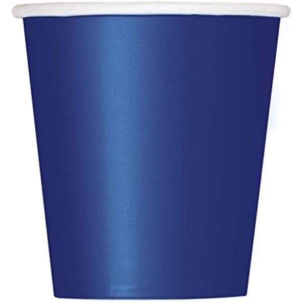 9oz Navy Blue Paper Cups, 14ct