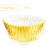 Rumyve 100 Pcs Disposable Baking Cups,Foil Metallic Cupcake Cases,Muffin Liners