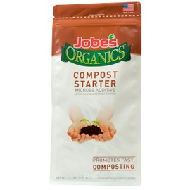 Jobe's Organics Fast Acting Granular Fertilizer Compost Starter, Easy Plant Care Compost Accelerator, 4 lbs Bag