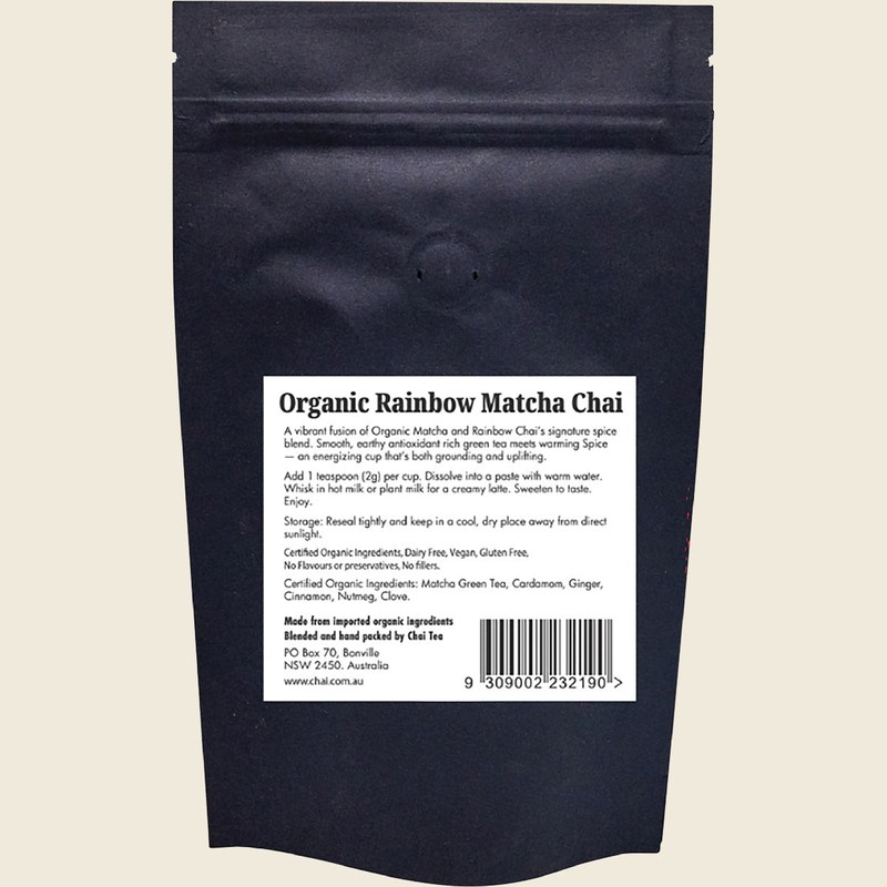 Chai Tea Organic Rainbow Matcha Chai 100g
