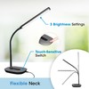 OttLite Wellness Strive LED Desk Lamp, 22", Black (CSN30G5W)