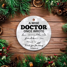 MEDROC Doctor Christmas Ornament 2024 - Physician Week Appreciation Gifts Bulk for Women Men, Retirement Thank You Gift for Pediatrician Psychiatrist Emergency Cardiologist General Practitioner Décor