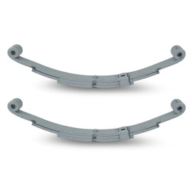 Sturdy Built (2) 20 inch Marine Coated 3 leaf Double Eye Leaf Springs 3700lbs Capacity per Pair Boat Trailer and Utility Trailer, Gray, 26647-2