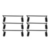 Pack of 6 Metal Red Wine Display Holder Wall Mounted