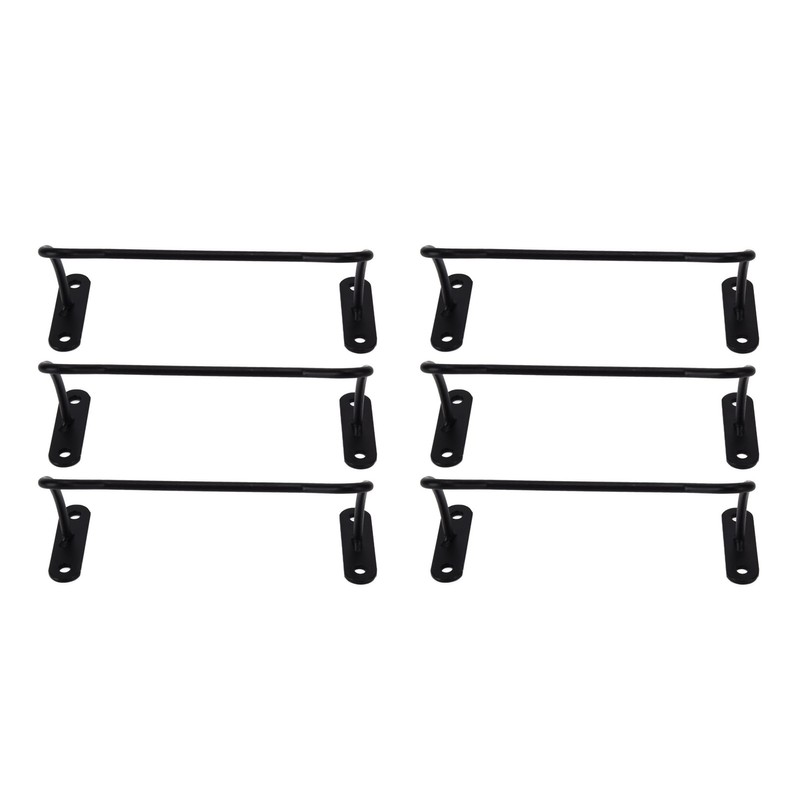 Pack of 6 Metal Red Wine Display Holder Wall Mounted