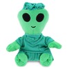 DolliBu Green Alien Doctor Plush Toy - Super Soft Alien