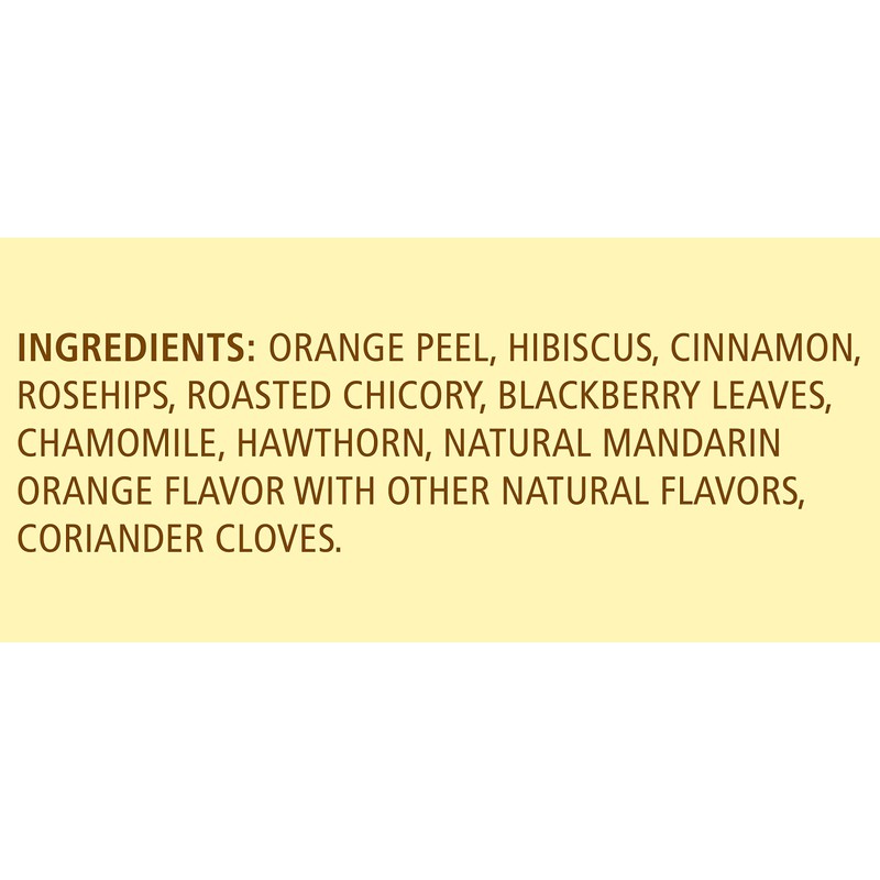 Celestial Seasonings Mandarin Orange Spice Herbal Tea, 20 Count
