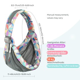 Babytrage für Neugeborene ab Geburt, Ergonomisch, Kindertrage, Verstellbare Baby Trage, Geeignet Für Babys Von 3 Bis 36 Monaten, einfach anzulegen, ideal für freihändiges Elterndasein