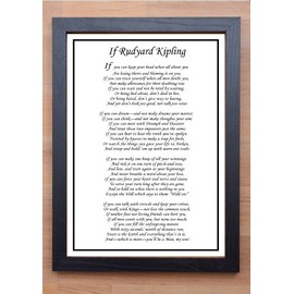 Stunning Framed Inspirational Quote/Print/Rudyard Kipling