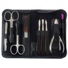 Tenartis 9 Piece Manicure and Pedicure Case Real Leather with