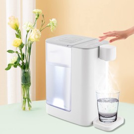 DYNAMI Instant Hot Water Dispenser White,Efficient Instant Heat Electric Kettles for Quick Heating & Outputting, 5 Temperature Options,102 Ounce 3L Water Tank Capacity