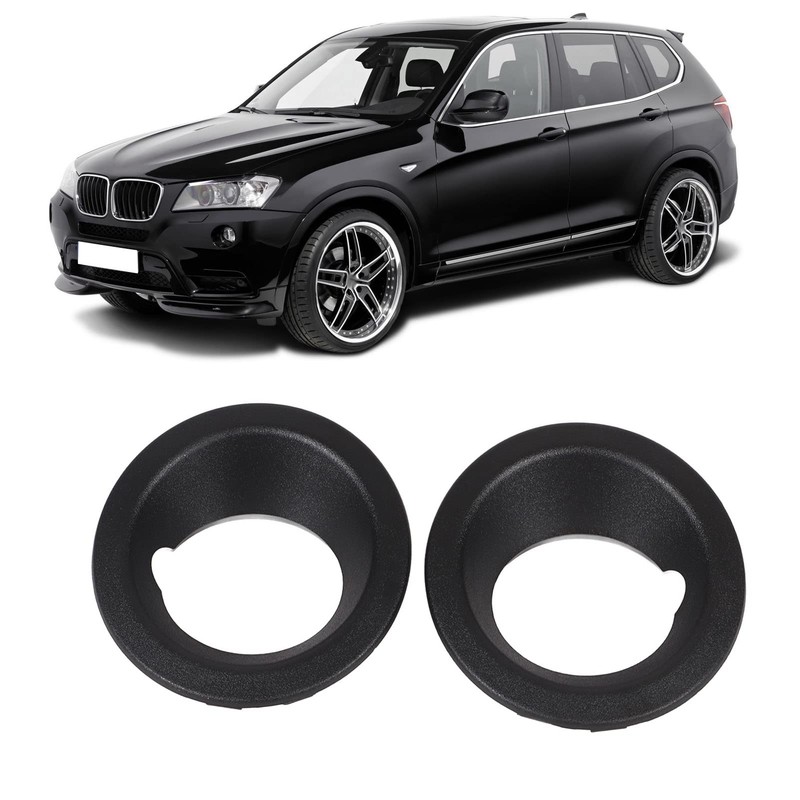 Headlight Eyebrow, Yosoo 2 Pieces Front Bumper Fog Light Ring